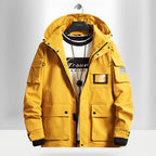 Men's Urban Tech Parka with hood, multifunctional pockets and thermal insulation Fashion Glam