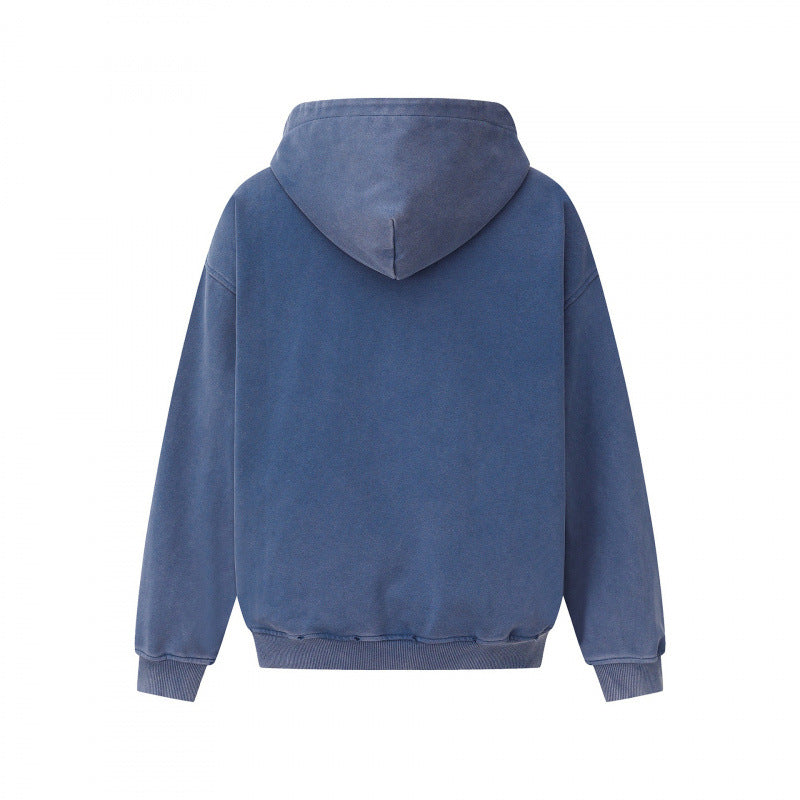 Unisex Oversize Hoodie made of French Terry with kangaroo pocket and light vintage wash Fashion Glam