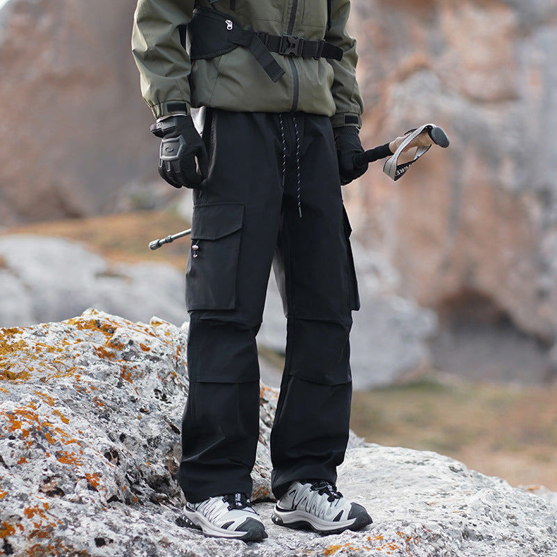 Men's Technical Outdoor Cargo Pants with Water-Repellent Stretch and Reinforced Knees Fashion Glam