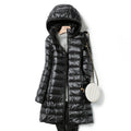 Women's Ultr lightweight Down Jacket with Hood | Fashion Glam