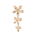 Women's Hanging Earrings with Floral Elements and Elegant Design Fashion Glam