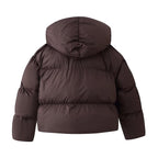 Ladies Short-Cut Padded Jacket with Voluminous Shawl Collar and Padding Fashion Glam