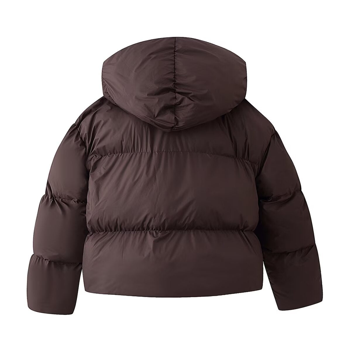 Ladies Short-Cut Padded Jacket with Voluminous Shawl Collar and Padding Fashion Glam