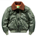 Men's pilot bomber jacket with teddy collar, water-repellent nylon shell and sleeve utility pocket Fashion Glam