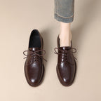 Women Classic Lace-up Shoes Made of Leather Fashion Glam