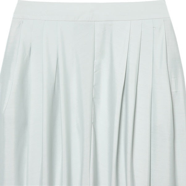 Women's High-Waisted Pleated Harem Pants with Tucks and Tapered Leg Fashion Glam