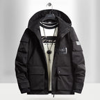 Men's Urban Tech Parka with hood, multifunctional pockets and thermal insulation Fashion Glam
