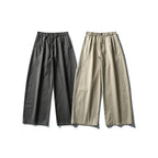 Women Wide High-Waist Culotte Pants with Elastic Waistband and Side Pockets Fashion Glam