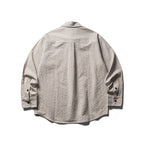Men's Boxy Overshirt made of lightweight cotton blend with fine check pattern and chest flap pockets Fashion Glam