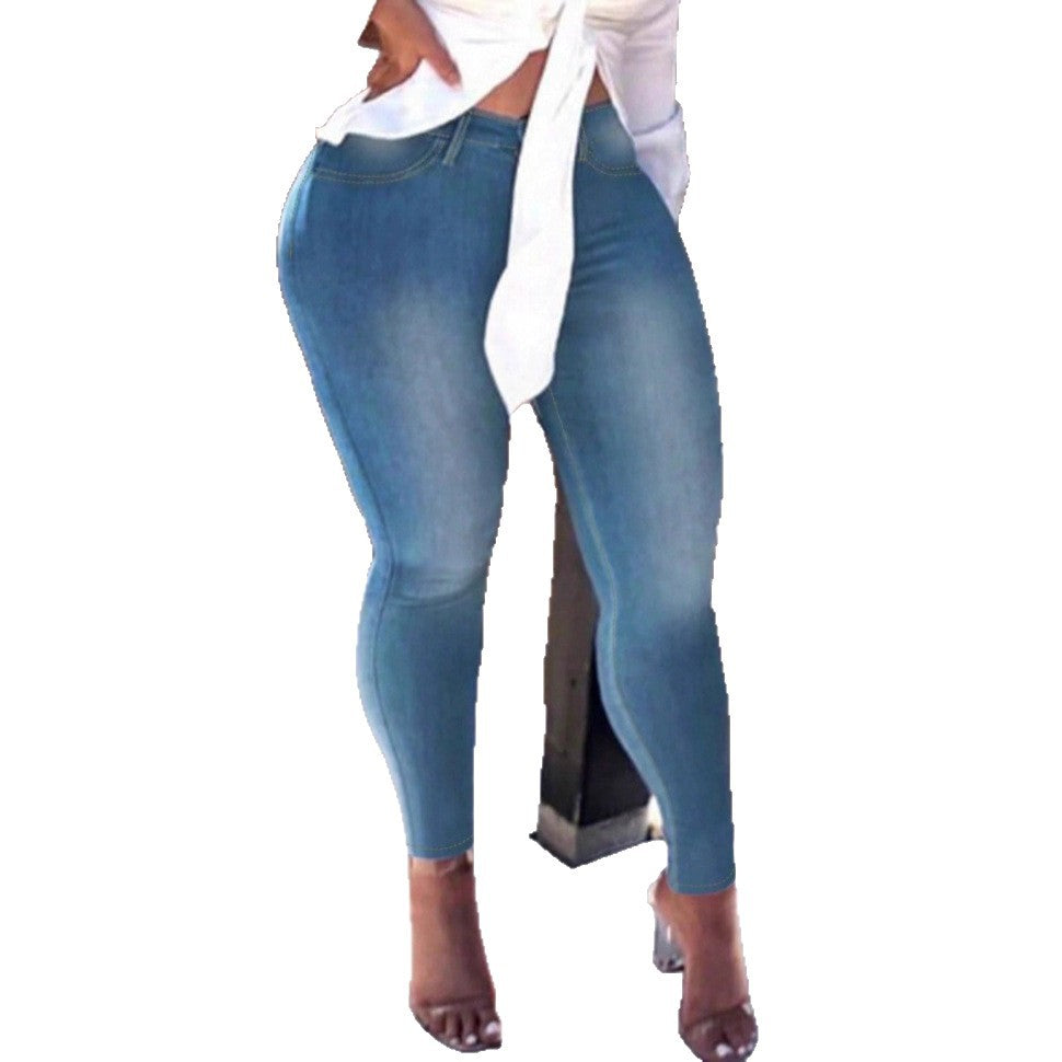 Women High-Waisted Shaping Jeggings in Skinny Look with Ankle-Length Fit Fashion Glam