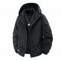 Men's Minimalist Tech Softshell Parka with Hood, Concealed Zipper and Cargo Chest Pockets Fashion Glam