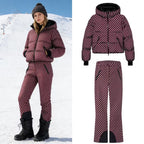 Women's Patterned Stretch Jogging Pants with Flared Leg, Elastic Drawstring Waistband and Zipper Pockets Fashion Glam
