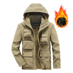 Men's Expedition Field Jacket with warming teddy fleece lining and organizer pockets Fashion Glam