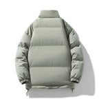 Women's Lightweight Down-Look Puffer Jacket with High Collar, Drawstring Hem, and Elastic Cuffs Fashion Glam