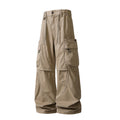 Men's Loose Cargo Pants in Baggy Cut with Utility Pockets and Drawstring Waist Fashion Glam