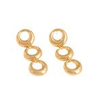 Women's Hanging Earrings with Modern, Geometric Elements Fashion Glam