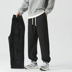 Men's Relaxed Jogger with Elastic Waistband and Removable Teddy Lining Fashion Glam