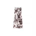 Women's loosely cut shirt blouse with cow spot print and concealed button placket Fashion Glam