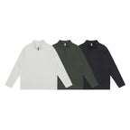 Unisex Chunky Knit Half-Zip Sweater with Stand Collar and Boxy Cut Fashion Glam