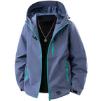 Men's Technical Softshell Outdoor Jacket with Hood water- and windproof membrane sealed zippers Fashion Glam