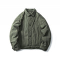 Men's Lightweight Oversized Field Jacket in Workwear Style with Shirt Collar and Button Closure Fashion Glam