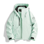 Men's Breathable, Waterproof Softshell Jacket with Fleece Lining and Hood Fashion Glam