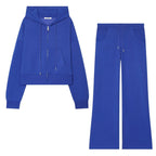 Women Cropped Hooded Sweat Jacket with Full Zip and Kangaroo Pocket Fashion Glam