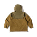 Unisex Loose-Fitting Utility Field Jacket with Hood, Drawstring and Flap Pockets Fashion Glam