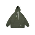 Unisex Oversized Hoodie with Button Placket, Kangaroo Pocket and Elastic Cuffs Fashion Glam