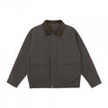 Unisex Boxy Utility Jacket with Cord Collar, Patch Pockets, and Elastic Hem Fashion Glam
