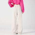 Women's Wide Technical Cargo Pants with Drawstring Waistband, Adjustable Hem, and Multifunctional Pockets Fashion Glam