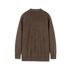 Unisex Well-Groomed Knit Zip Jacket in Oversize Bomber Style with Round Neck Fashion Glam