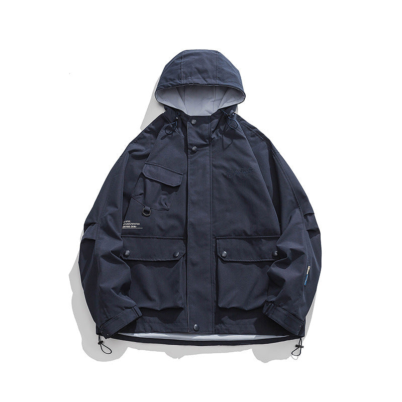Unisex Oversize-Utility-Jacket with Hood, multifunctional flap pockets and drawstring Fashion Glam