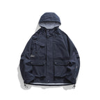 Unisex Oversize-Utility-Jacket with Hood, multifunctional flap pockets and drawstring Fashion Glam