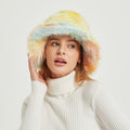 Ladies Fluffy Bucket Hat made of high-quality faux fur with teddy texture Fashion Glam