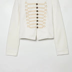 Ladies short blazer in hussar style with cord loops and brass buttons Fashion Glam