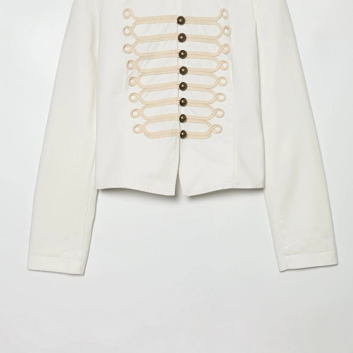 Ladies short blazer in hussar style with cord loops and brass buttons Fashion Glam