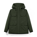 Men's water-repellent field jacket with hood and multifunctional pockets Fashion Glam