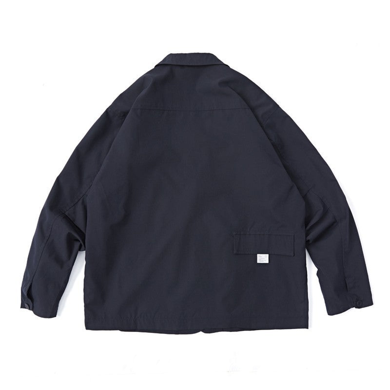Unisex Loose-Fitting Utility Blazer with Multifunction Pockets Fashion Glam