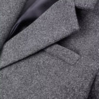 Women Extra-long Wool Blend Coat with Boxy Oversize Silhouette and Notch Lapel Fashion Glam