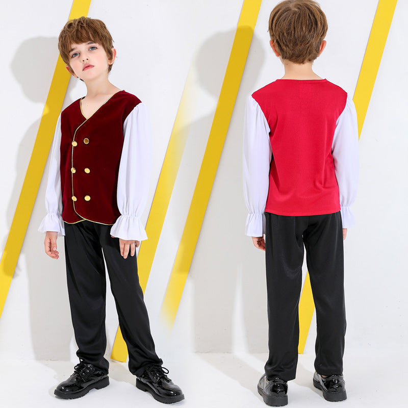 Boys' fairytale costume with detail-loving shirt and pants Fashion Glam