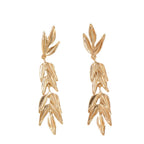 Women's Hanging Earrings with Elegant Leaf Design Fashion Glam