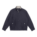 Men's lightly padded bomber-style blouson jacket with stand-up collar, checked lining and elastic hem Fashion Glam