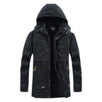 Men's padded parka with hood and soft teddy lining Fashion Glam