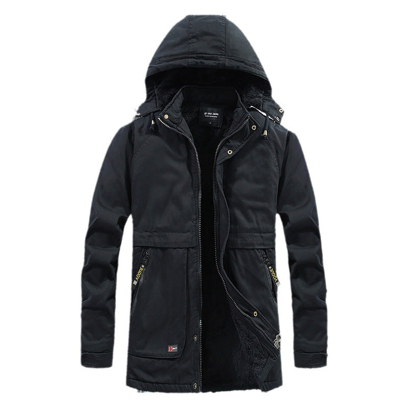 Men's padded parka with hood and soft teddy lining Fashion Glam