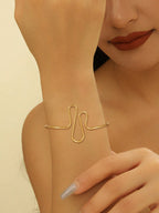 Women's cuff in modern wave pattern Fashion Glam