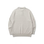 Unisex Boxy Fine Knit Polo Shirt with Henley Placket, Ribbed Cuffs and Raglan Sleeves Fashion Glam
