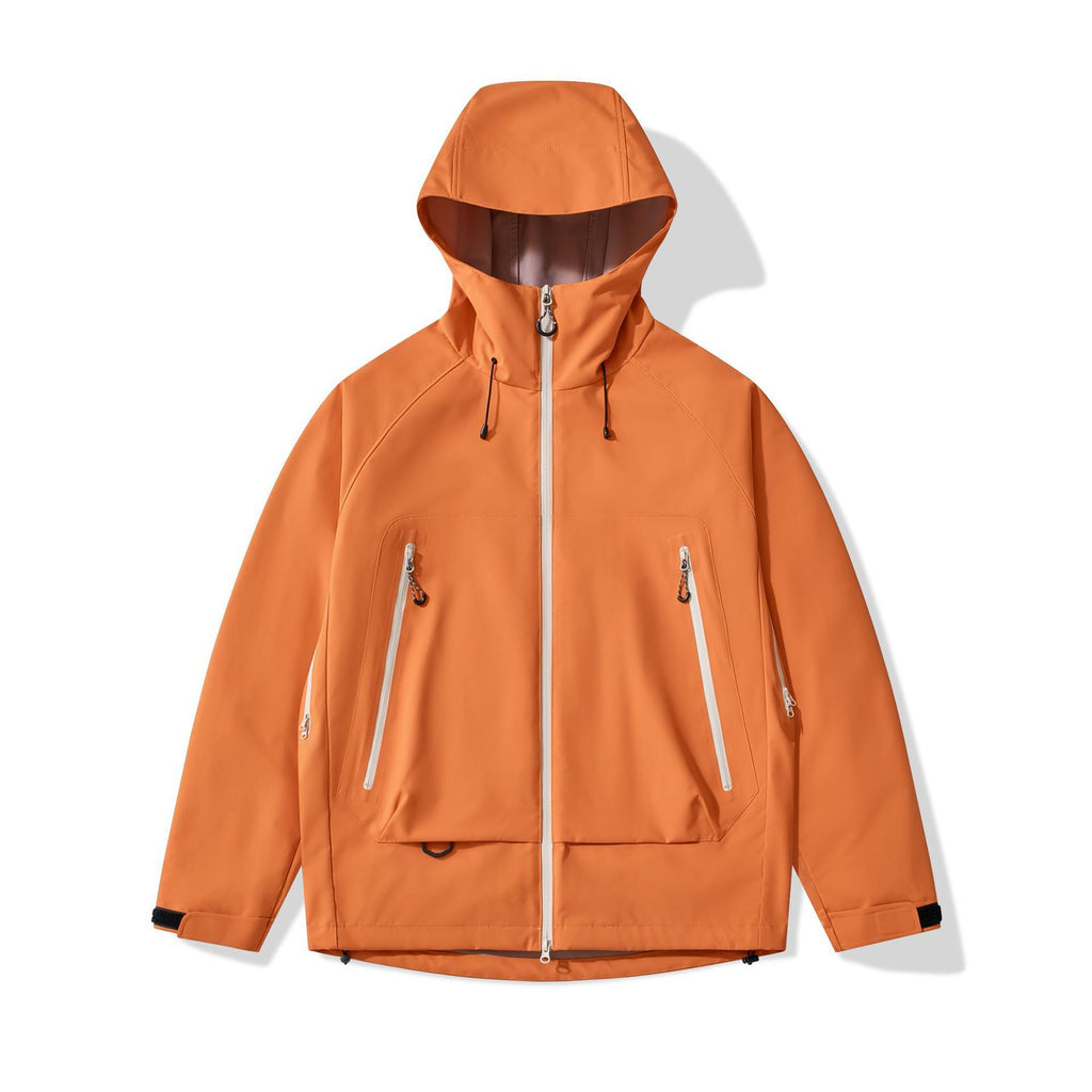 Men's technical insulating softshell jacket with hood and fleece inner collar Fashion Glam