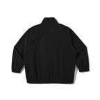 Unisex Lightweight Boxy Utility Jacket with Stand-Up Collar, Diagonal Zipper and Elastic Hem Fashion Glam