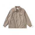 Unisex Boxy Overshirt Jacket made of fine cord structure with breast pockets and concealed zipper Fashion Glam